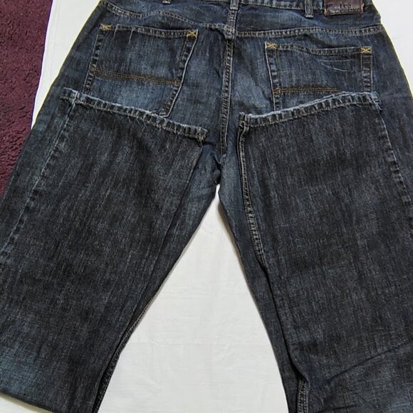 ORIGINAL LEE DUNGAREES 34X32X9 DARK BLUE AND HEAVY WORK PANTS - Picture 4 of 5